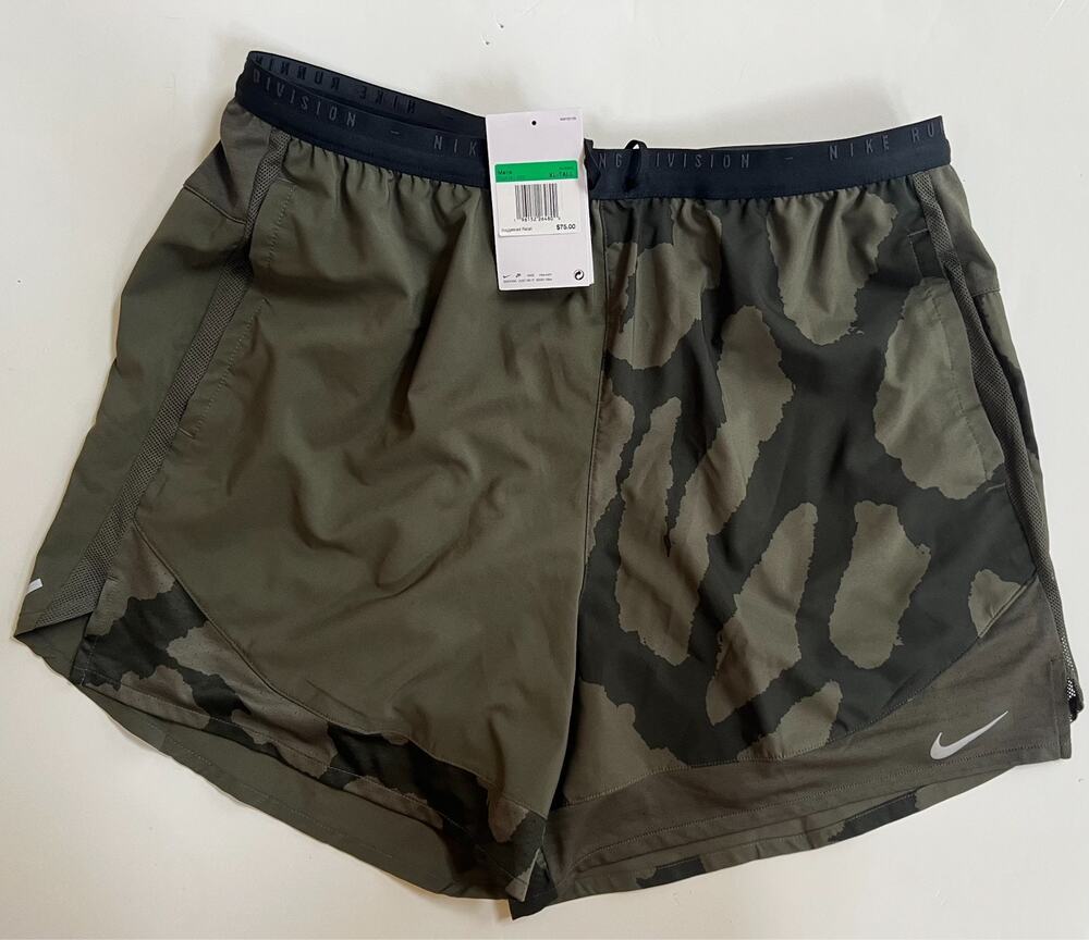 Nike Stride Run Division 2 in 1 Shorts Men's Size XL-Tall Dri Fit 5' DQ4761 325